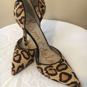 Sam Edelman Leopard Print Heels size 9